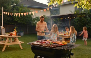 Family Backyard Grilling