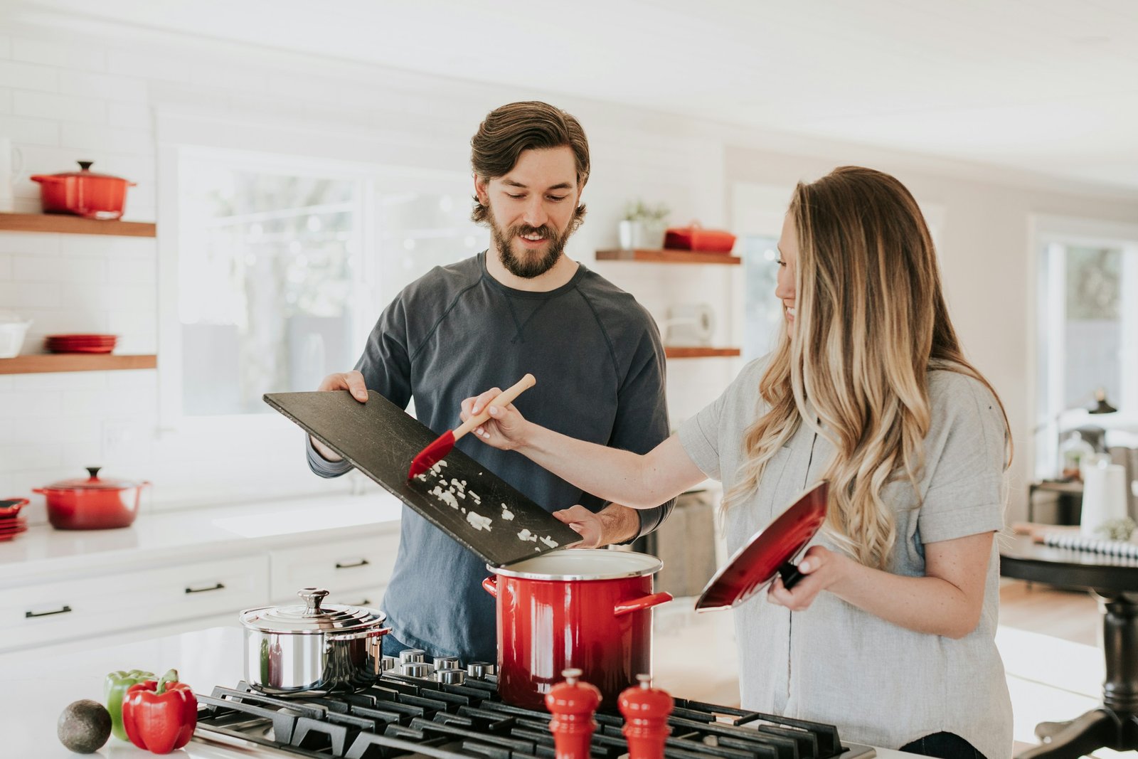 Couple In New Kitchen